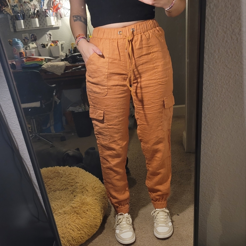 linen cargo pants